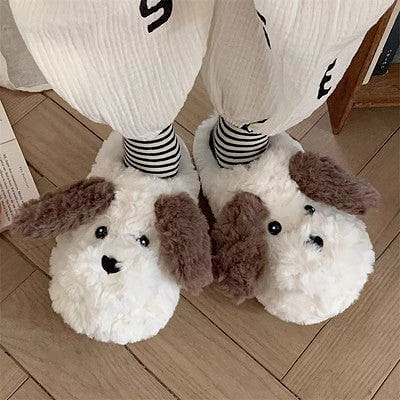 LULLABUY SnuggleDog Plush Slippers 40-41 2000 그램