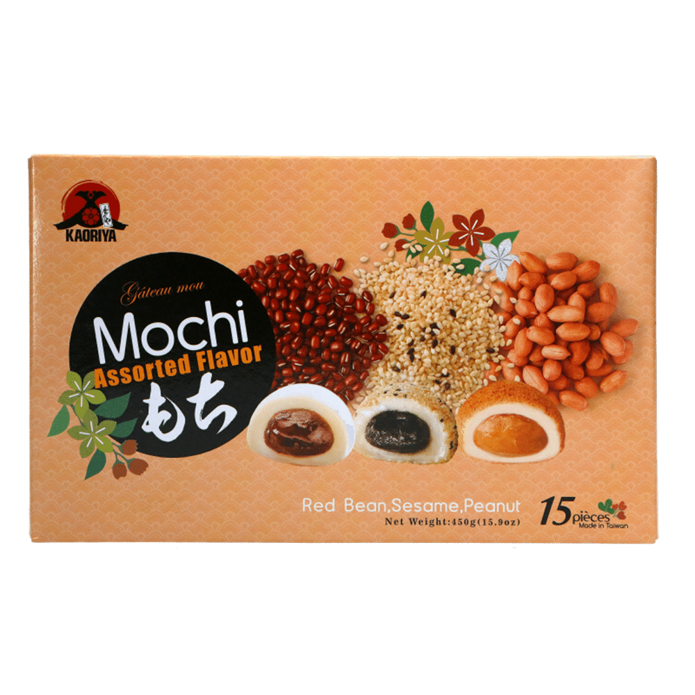 Kaoriya Mixed Mochi - Red Bean, Sesame, Peanut 450g 1 개