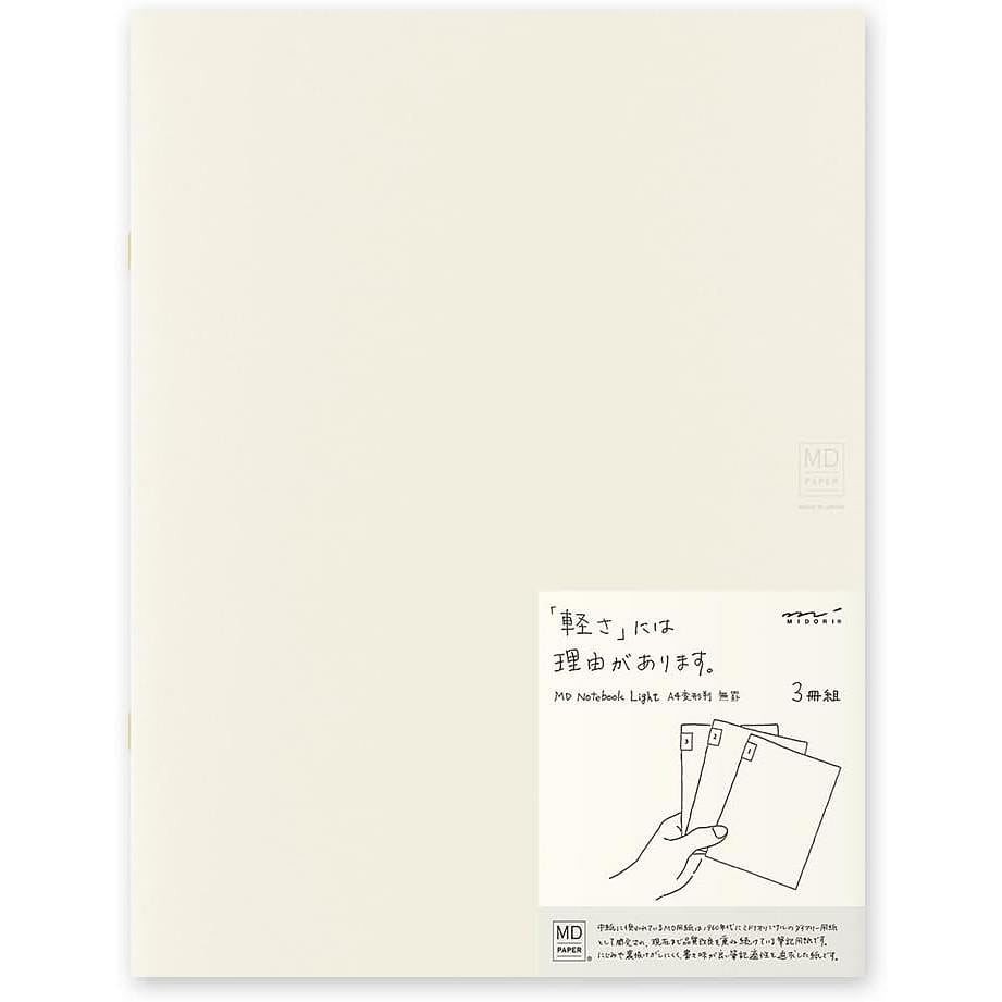 Midori A4 Lined 48px3 Notebook 1 개입