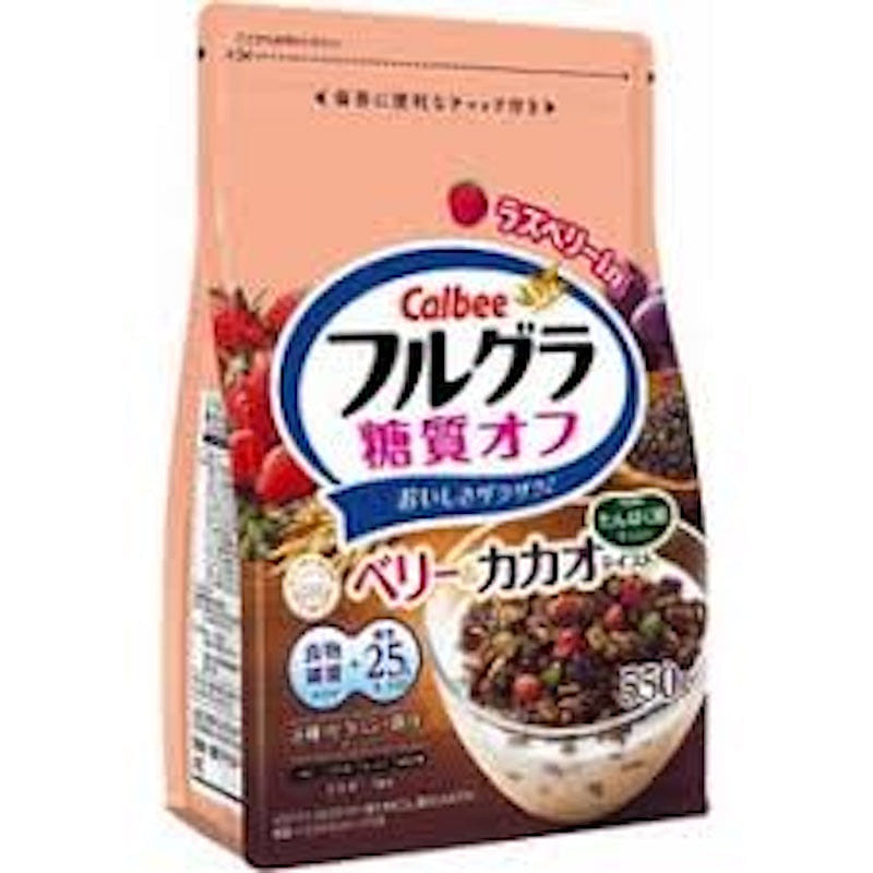 Calbee Reduced Sugar Berry Cocoa Granola 550g 1 each