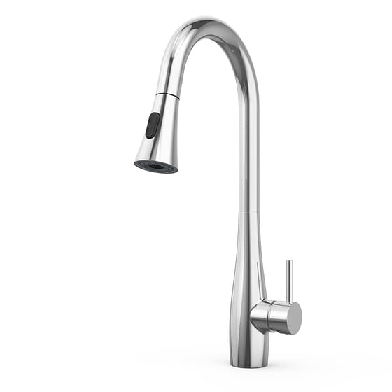 weee_grocery_Single-Handle Pull-Down Sprayer Kitchen Faucet in Chrome 5.22 lb