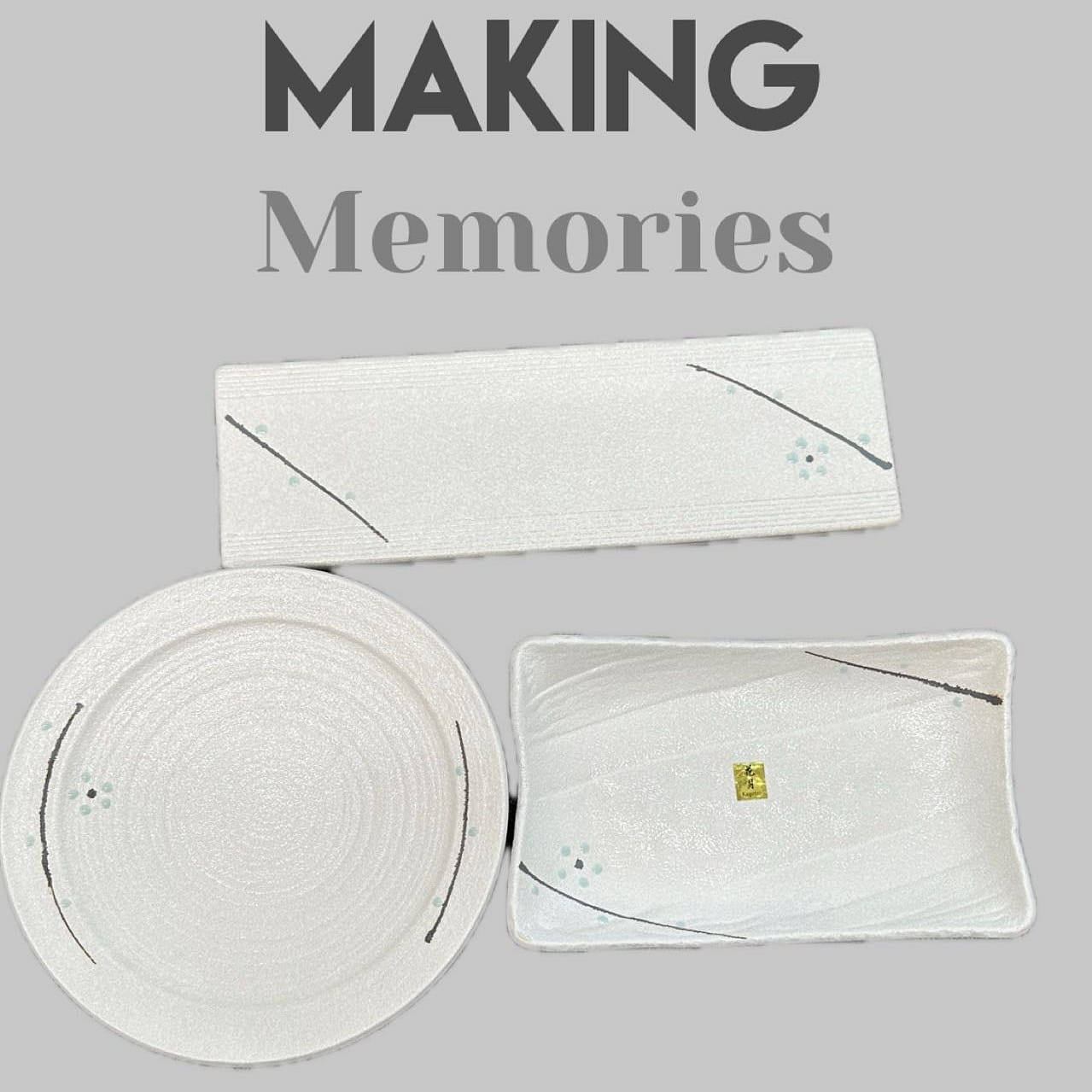 Advertisement for Sushi Plate Set 3 개입
