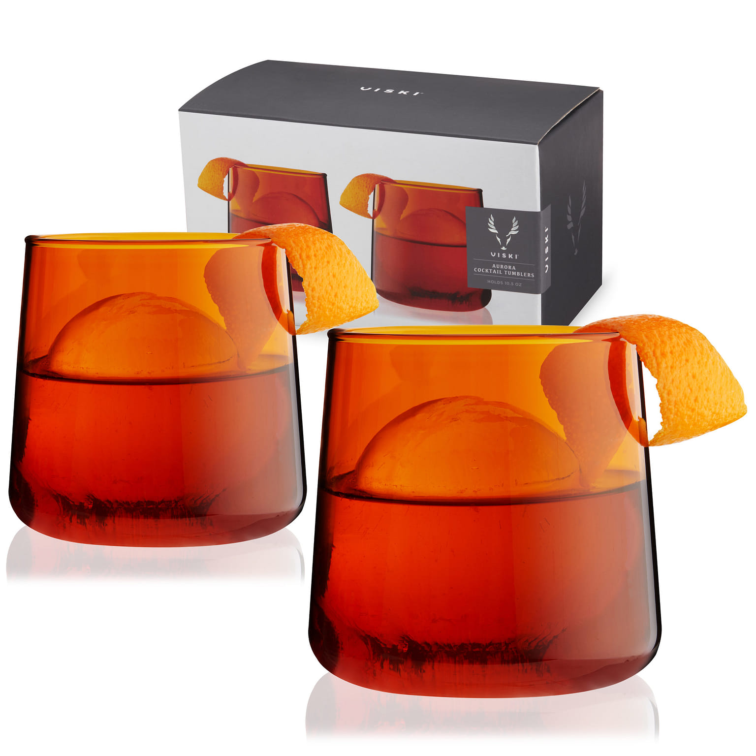 Amber Aurora Cocktail Tumblers (set of 2) 2 份