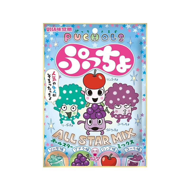 UHA taste candy 4 kinds of fruit flavors 88g 1 ส่วน