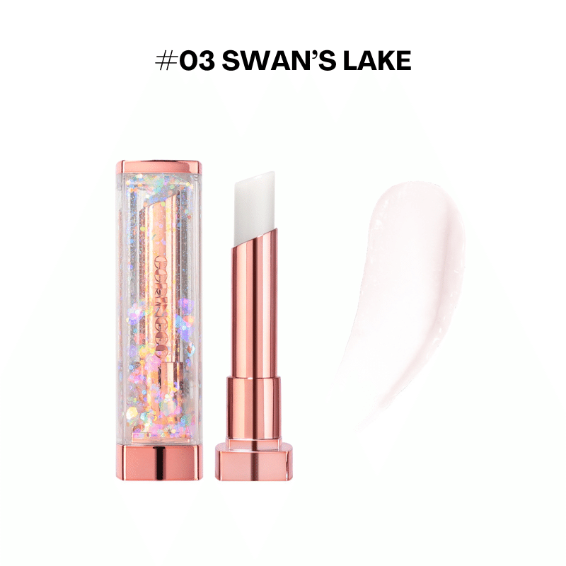 CORINGCO Shalala Snow Ball Sparkle Lip Balm #3 Swan's Lake 1 ส่วน
