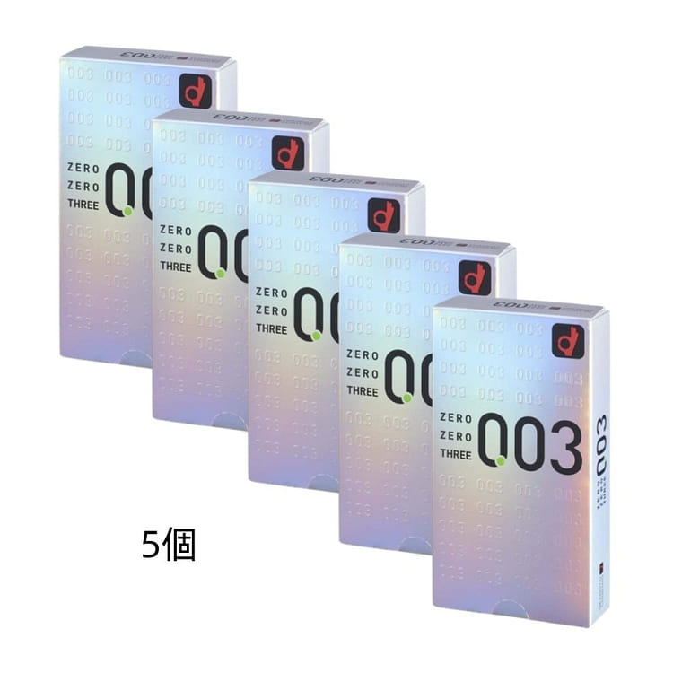 おかもとページ オカモト 003 ゼロゼロスリー 0.03 コンドーム 12個入り*5箱 - Weee!