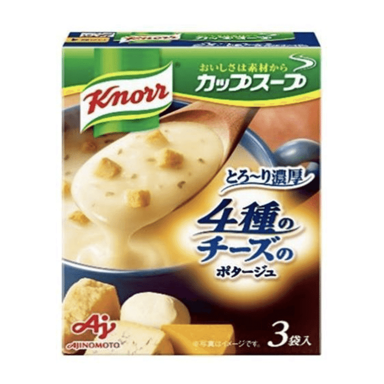 日本直送」味の素・クノール 4種のチーズのポタージュ 3袋箱入り