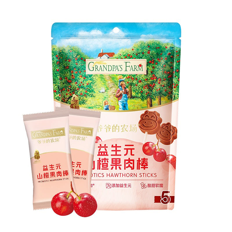 Grandpa's Farm Prebiotic Hawthorn Meat Stick 72g/bag 1 箱