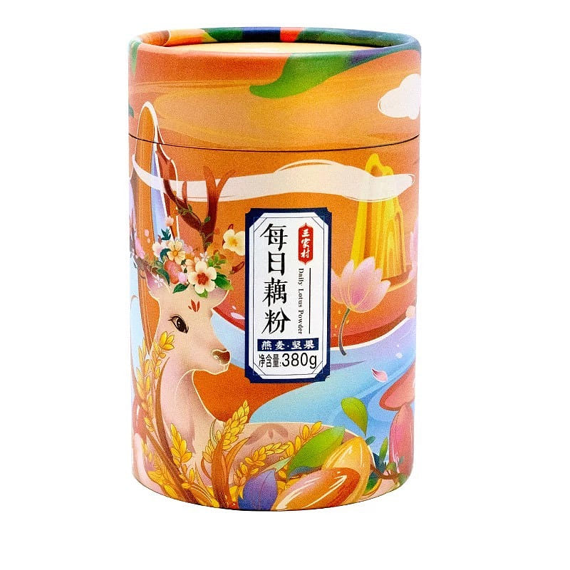 三家村每日藕粉西湖莲藕粉羹早餐冲饮 燕麦坚果风味380g 380 克
