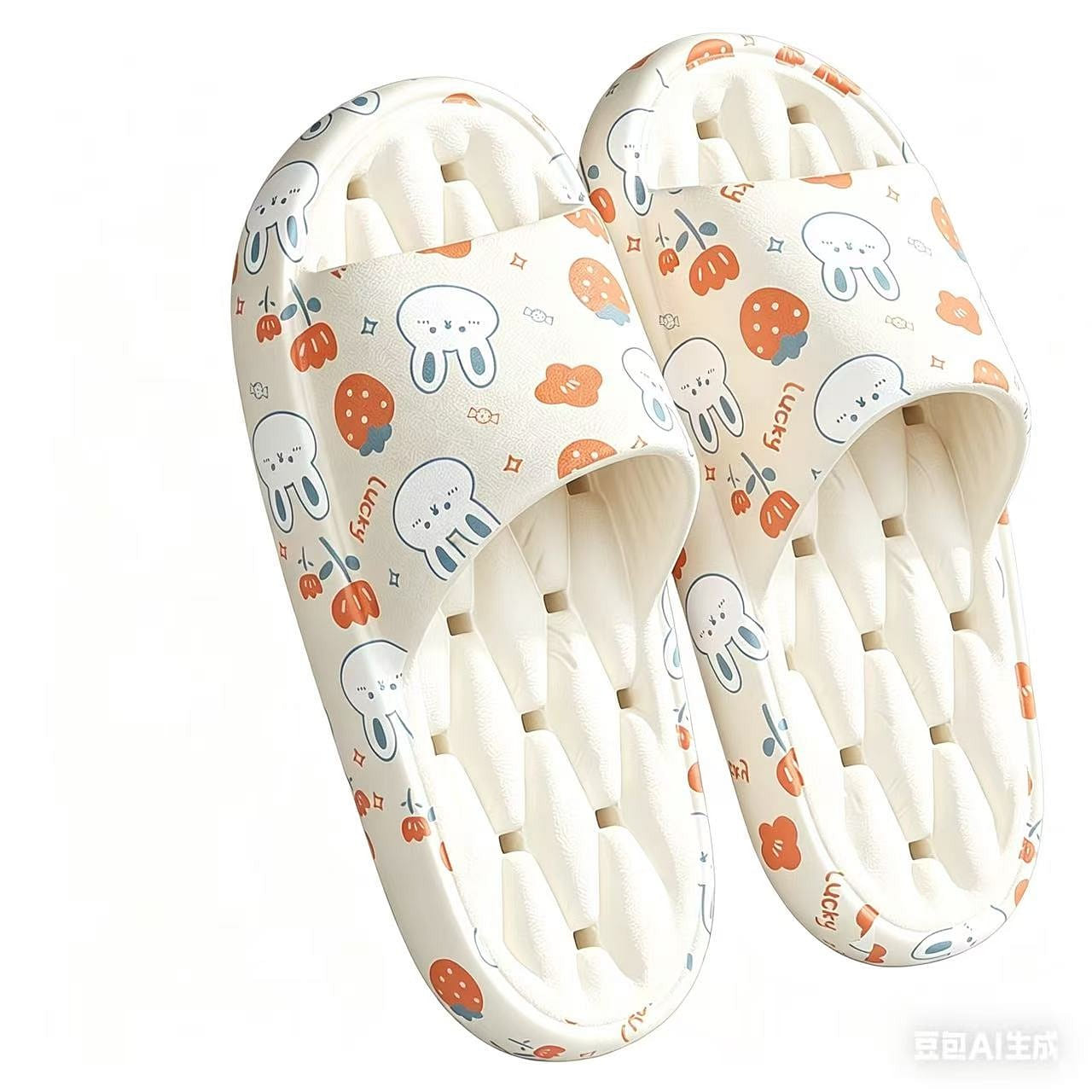 Bathroom anti slip women's slippers size 40-41/1 p 1 each