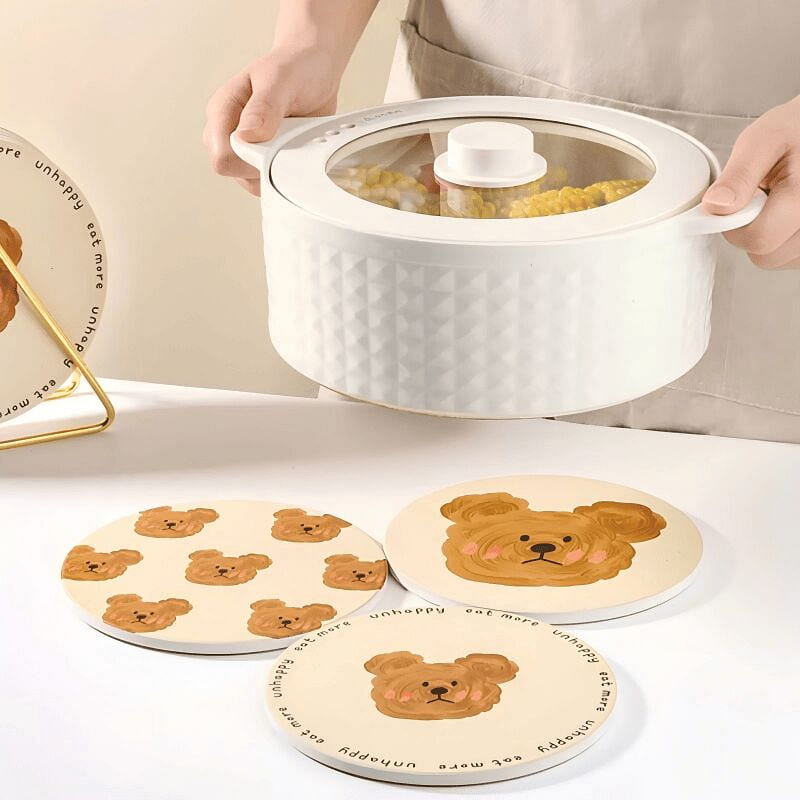 KAWASIMAYA Big Bear Placemat Heat-Resistant Mat *2 1 each