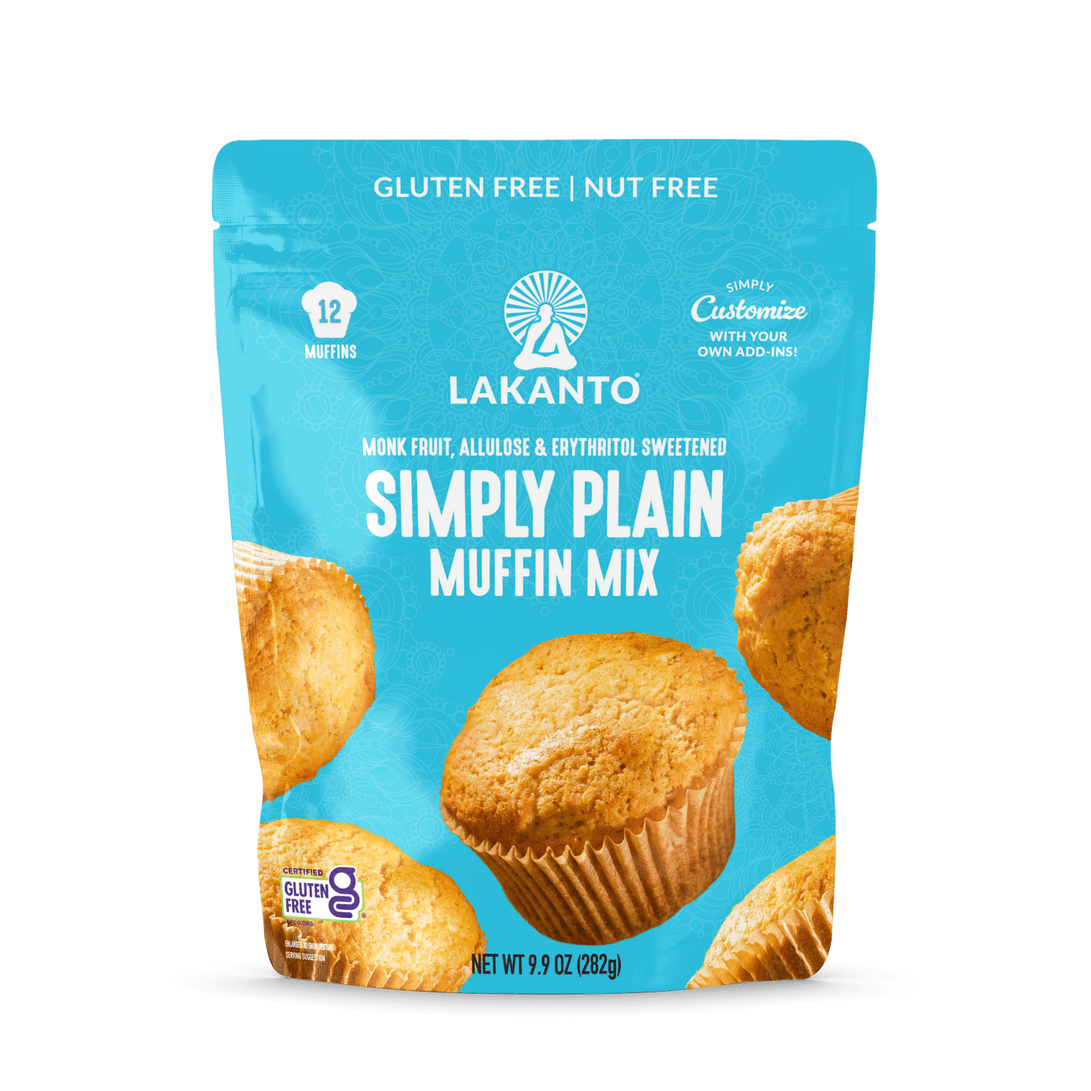 Lakanto Sugar Free Plain Muffin Mix 9.9 온스