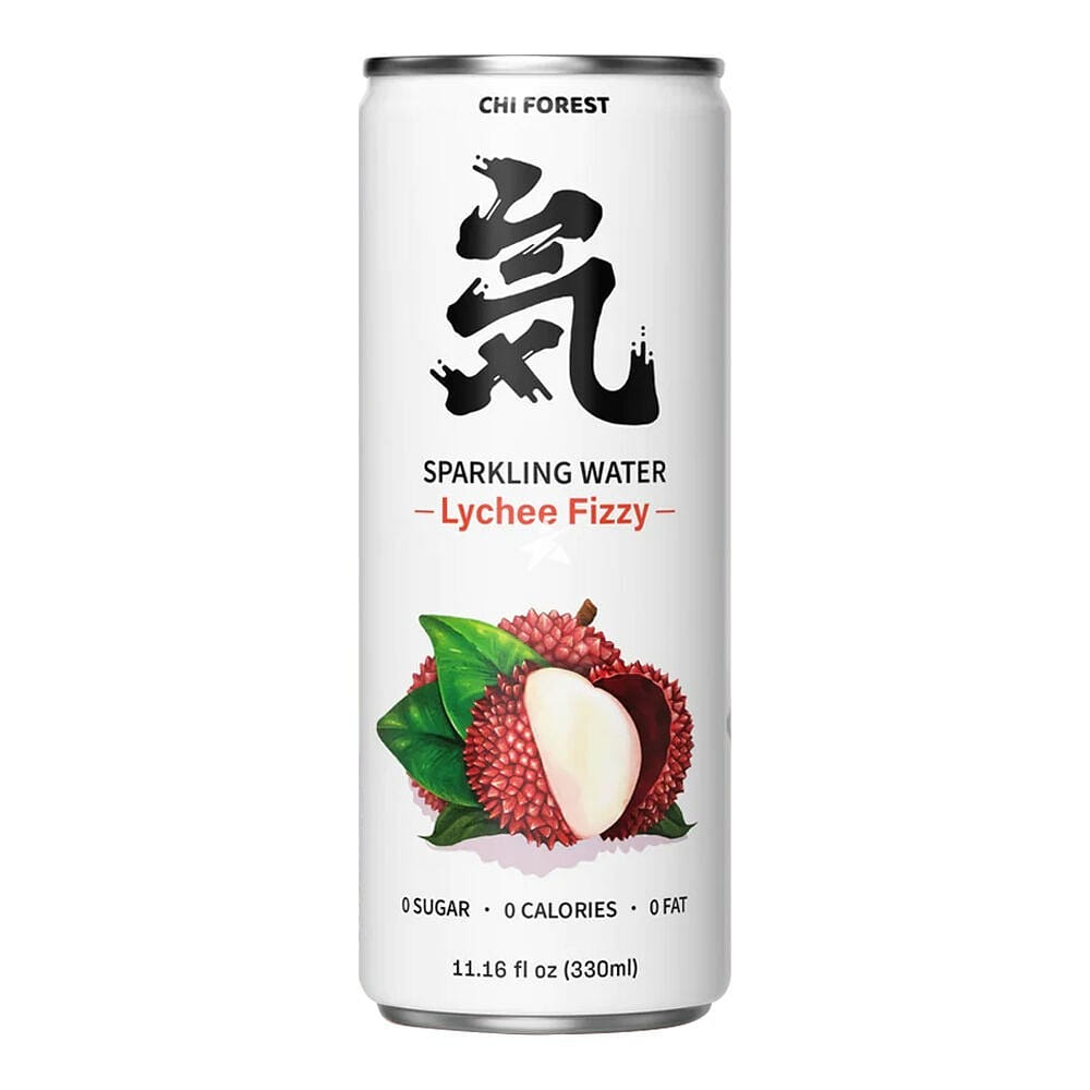 Genki Forest Chi Sparkling Water, Lychee Flavor 1 pack 1 each