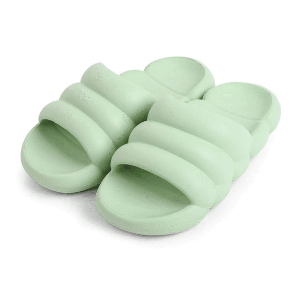 Macaron Cloud Slippers Color Green Size 8 1 개입