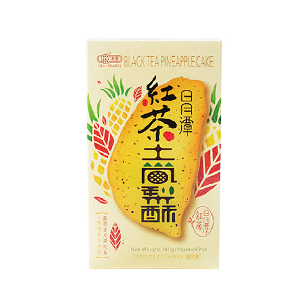 Taiwan Hui-Hsiang Taiwan Shape Black Tea Pineapple Cake 140 그램