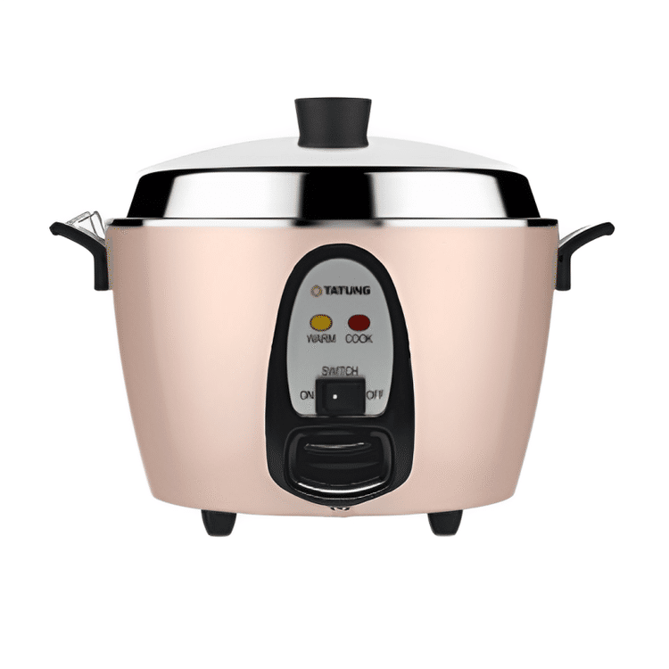 臺灣【大同電器】內外鍋全不鏽鋼制(6 杯) TAC-06IN 奶油粉(美規UL認證