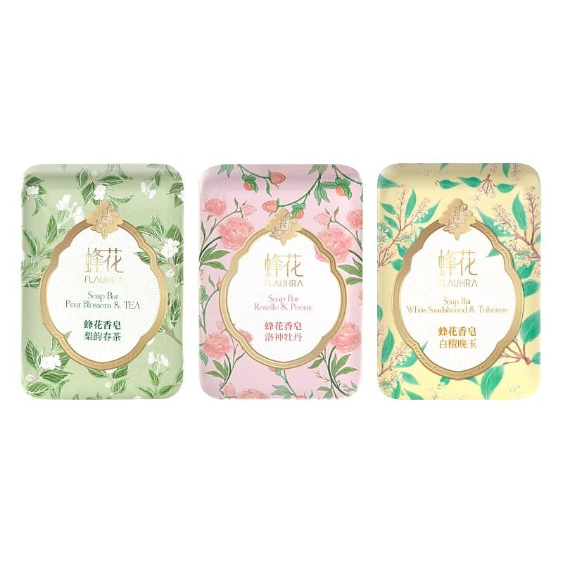 Bee Flower Sandalwood Soap Combo 125g*3pcs 375 g