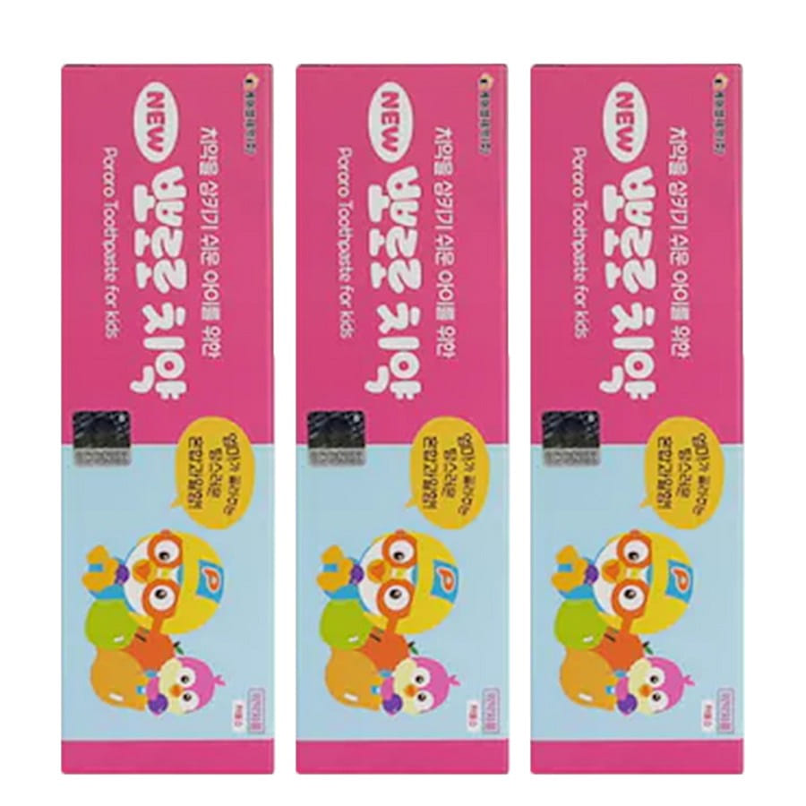 Pororo Toothpaste For Kids(mixed-fruit) 90g*3 1 개