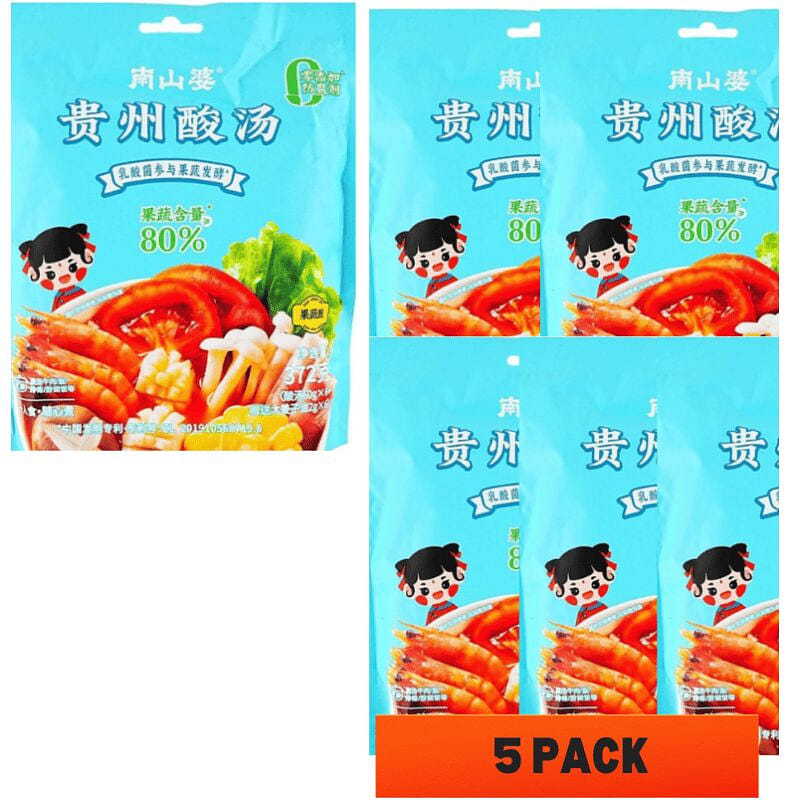 near-expiry Nanshanpo Sour Soup Hot Pot Base372g*5 372 g