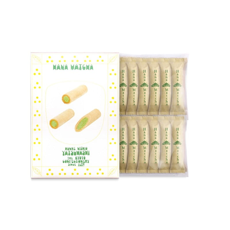 Honke Yatsuhashi Nishio Flower Matcha 14 sticks 1 케이스