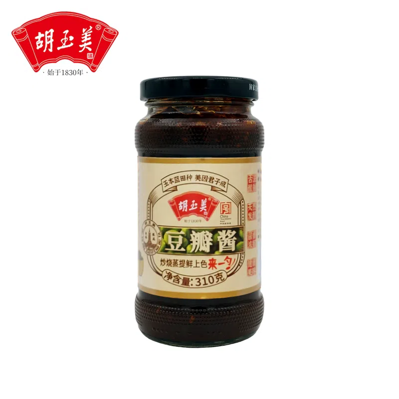 Hu Yumei Douban Anqing specialty broad bean paste, household seasoning, rice sauce, mixed noodles sauce, broad bean hot sauce, 310g*1 bottle 310 g