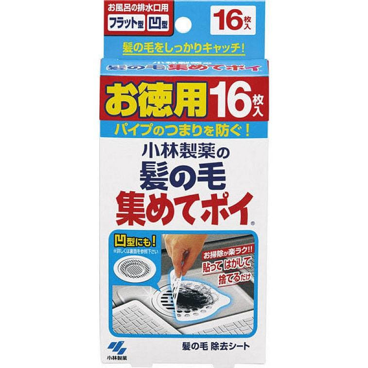 KOBAYASHI Drain Hair Catching Sticker 16sheet/ 1 개입