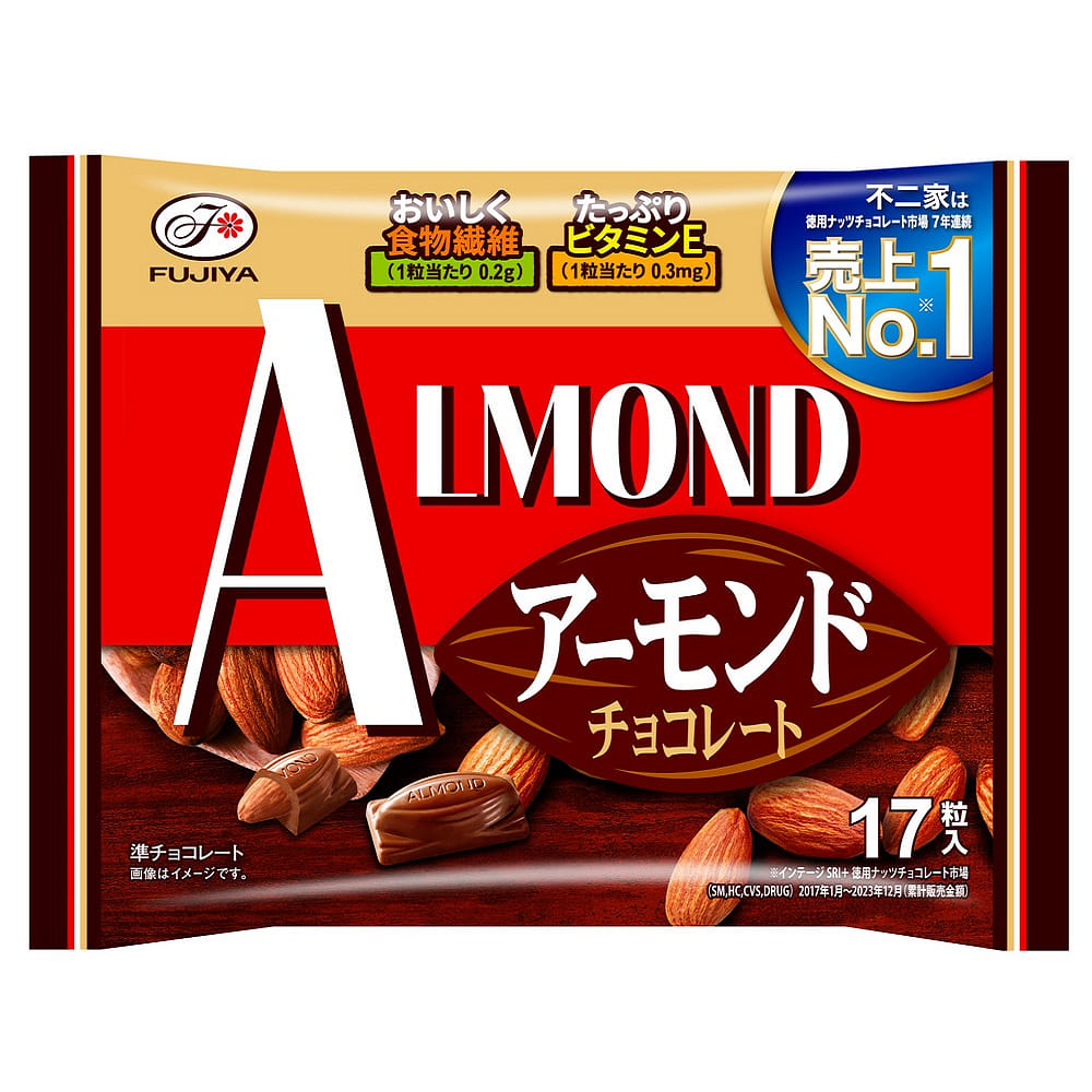 FUJIYA ALMOND Crispy Almond Chocolate 17 カウント