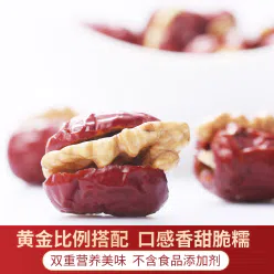 I miss you so much. Red dates with walnuts, 108g * 1 bag, filled with candied jujube 108 g