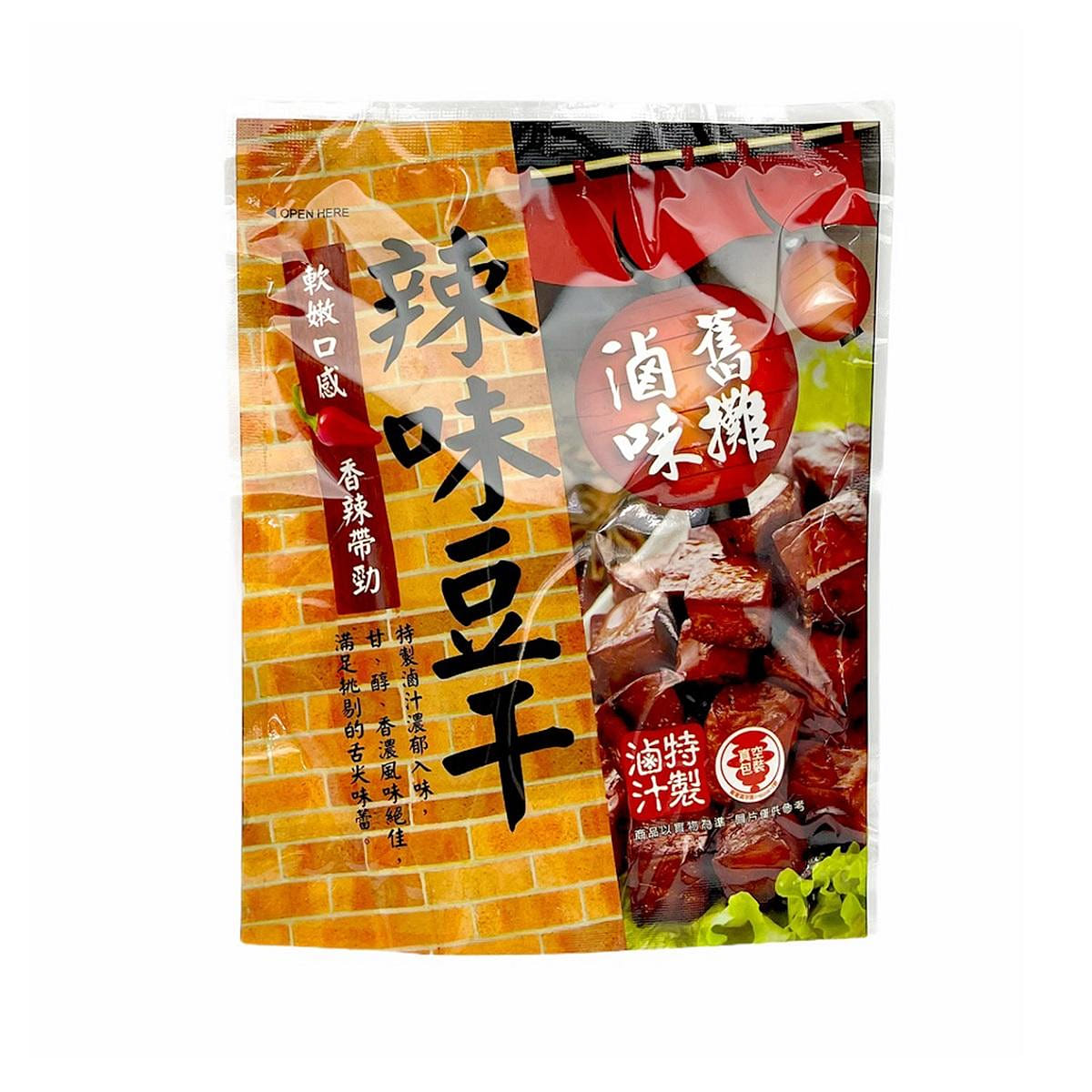 台湾【得意中华】旧摊辣味豆干 80 克