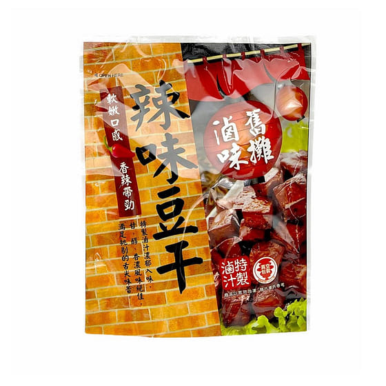 weee_snack_D.E CHUNG HUA FOODS Dried Bean Curd- Spicy 80 g