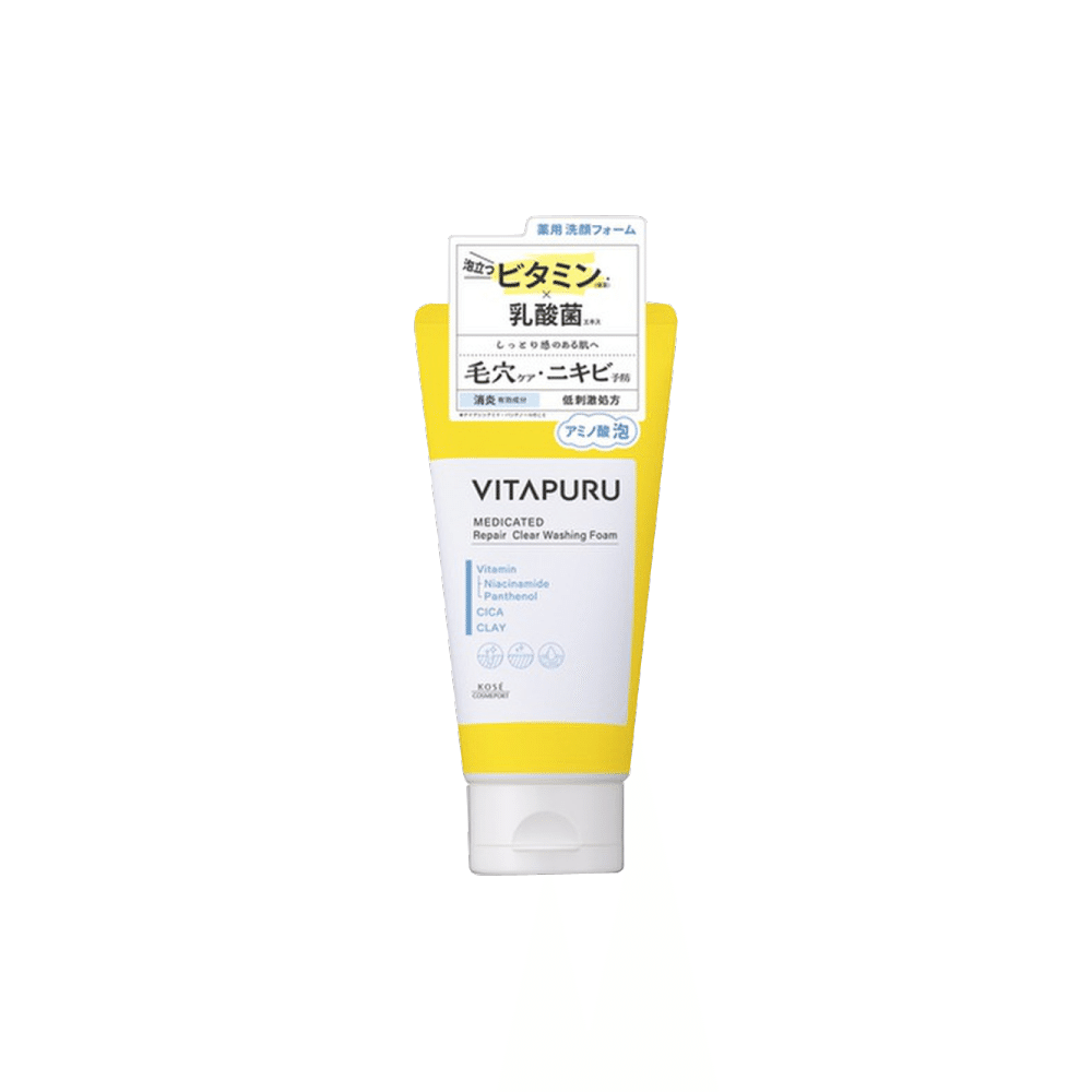 KOSE VITAPURU Clay VC Exfoliating Cleansing Foam 1 개