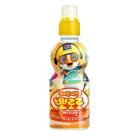 Paldo Pororo Banana Flavored Drink Milk 7.95 oz 1 ขวด