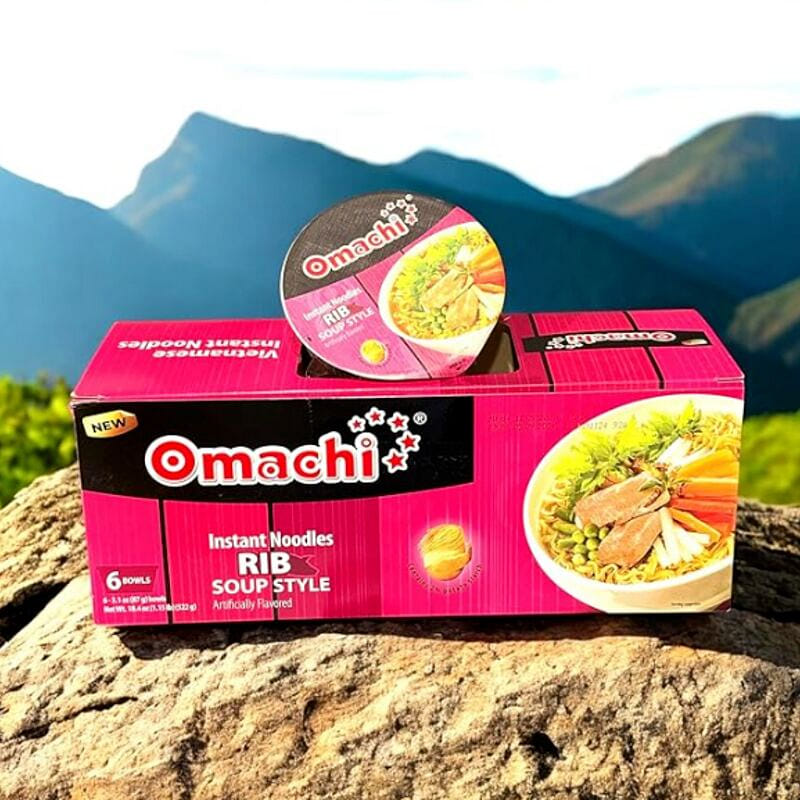 Omachi Rib Soup Flavor Noodles - Pack of 6 6 개