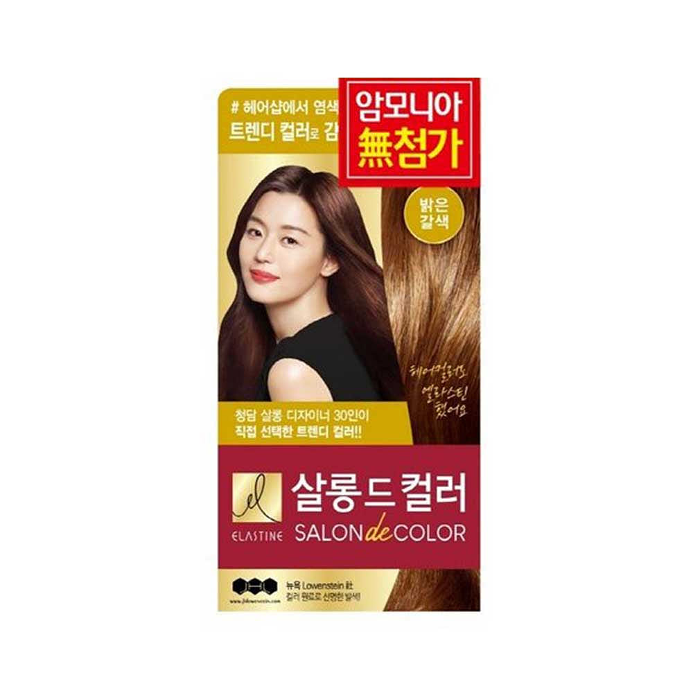 ELASTINE Salon de Color Hair Color Cream 2p (Bright Brown) 100 g