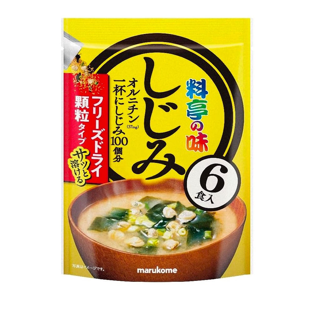 Freeze Dried Shijimi Clam Miso Soup Marukome 42g 1 ส่วน