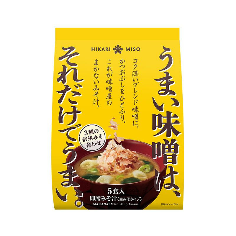 Hikari Miso Hỗn Hợp Shinshu Miso 3 Loại (5 phần ăn) 1 gói