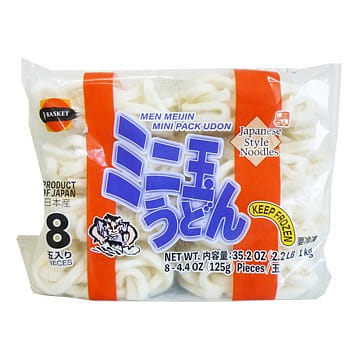J-Basket Men Meijin Mini Pack Udon 8pk, Frozen 2.2 lb