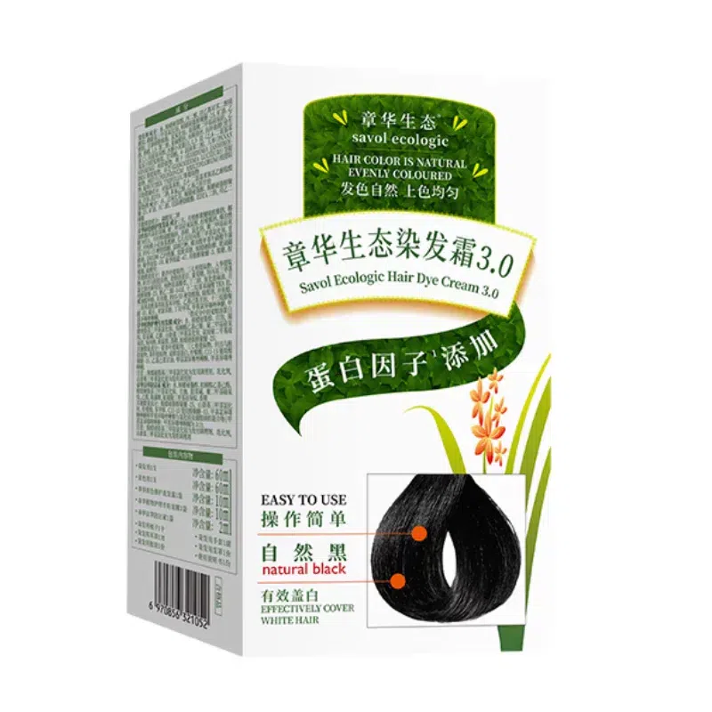 Zhanghua Eco Hair Dye 1 Box Natural Black 1 box