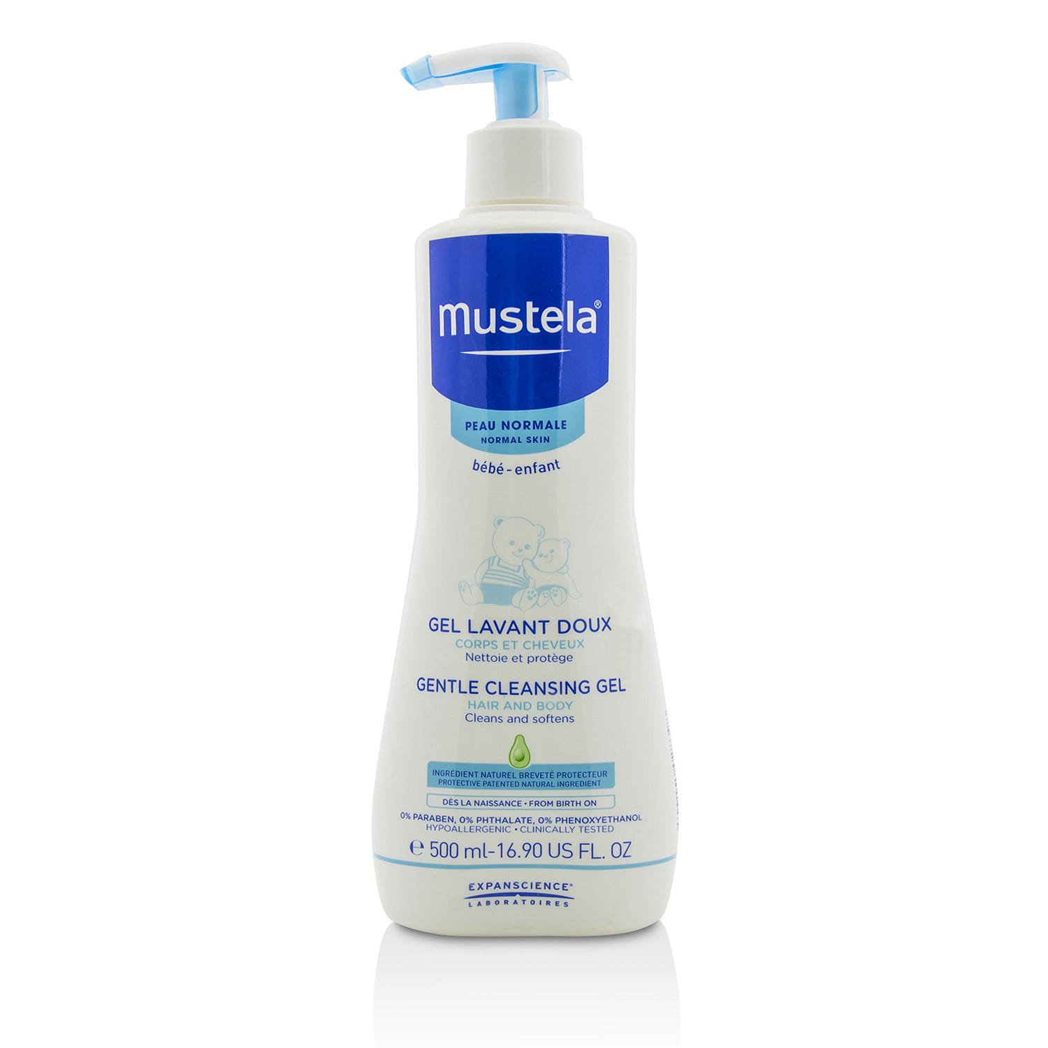 Mustela Gentle Cleansing Gel - Hair &amp; Body 500ml/16.9oz 500 밀리리터
