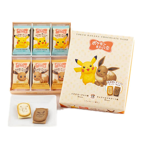 weee_snack_TOKYO BANANA POKEMON Overflowing Chocolate Sandwich 12 pcs 1 box