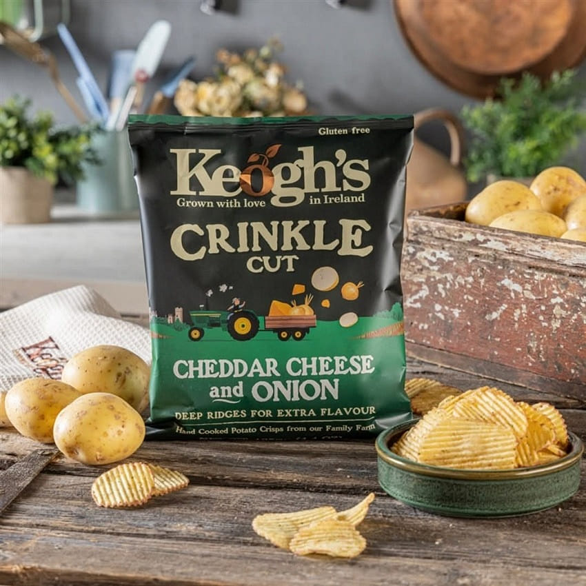 Keogh's Cheddar & Onion Flavored Potato Chips12pcs 1 box