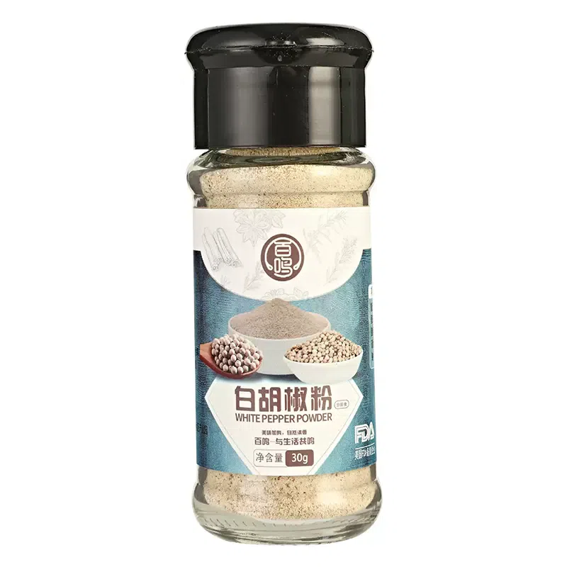 Baiming White Pepper Powder Bottle Powder Seasoning Authentic Pure Pepper Household 100% Purity 35g *1 Bottle 30 グラム