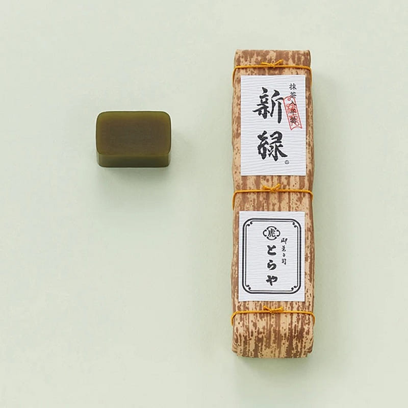 Tora-ya Bamboo wrapped yokan New Green Matcha Yokan Total 700g 1 케이스