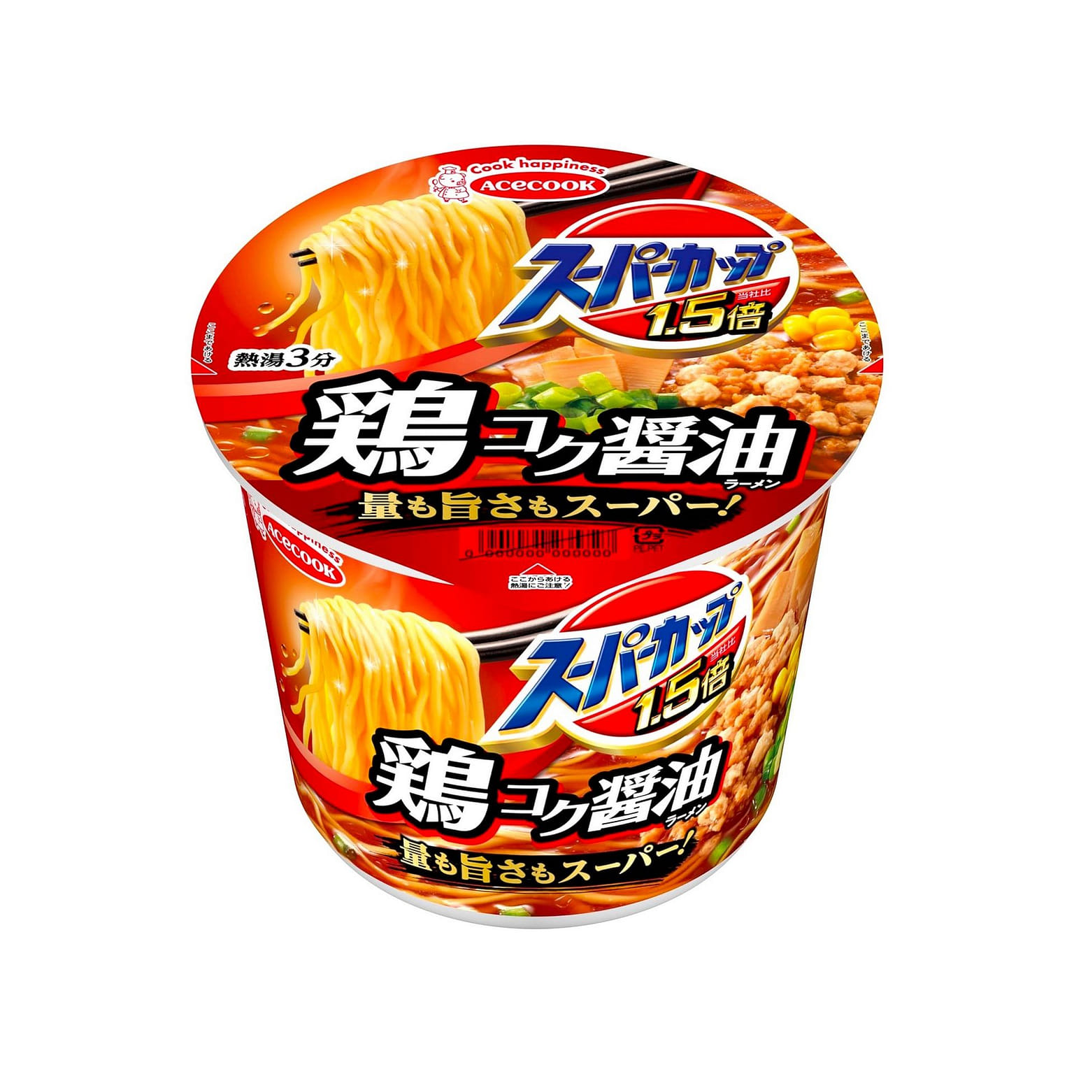 Ramen Noodles Soy Sauce Big Chicken Acecook 109g 1 ส่วน