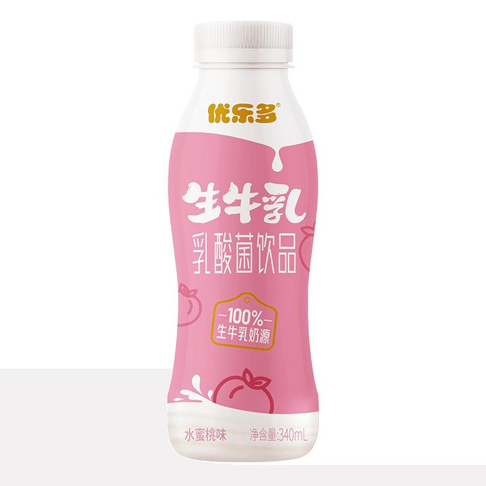 Youleduo Raw Milk Lactobacillus (Peach Flavor) 340 밀리리터