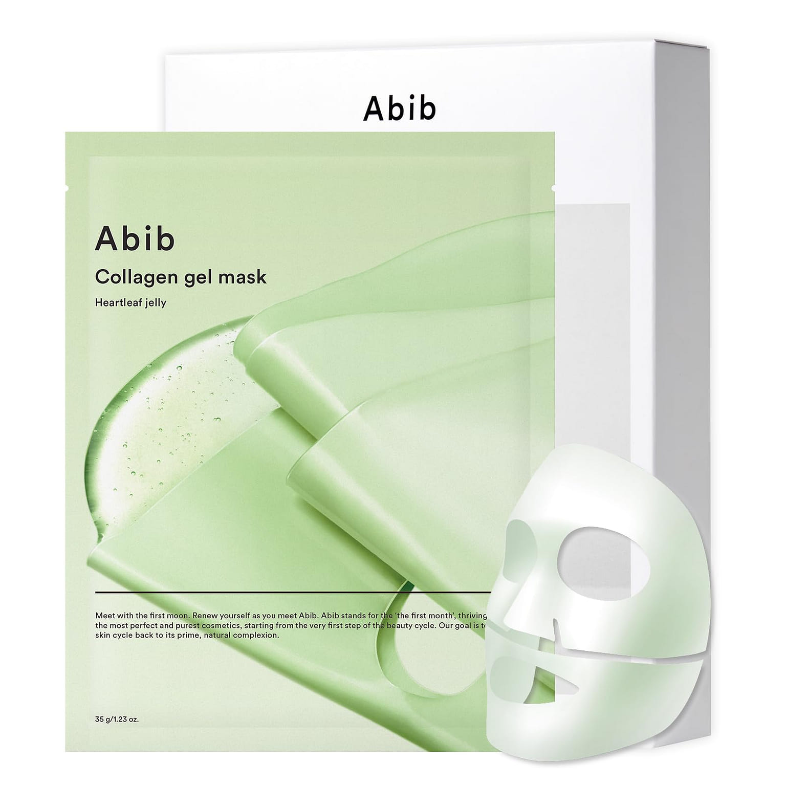 ABIB Heartleaf Collagen Gel Mask 10 Sheets 1 each