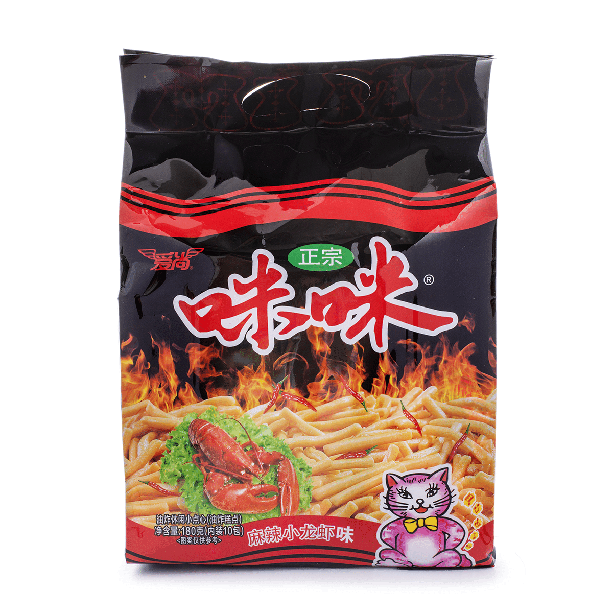 Aishang Spicy Mimi Shrimp Crayfish Flavor Chips 180 กรัม