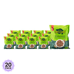 Garvi Gujarat Bhakarwadi (Rolled Wheat Savory Snack with Fillings) 285 g*20 pack
