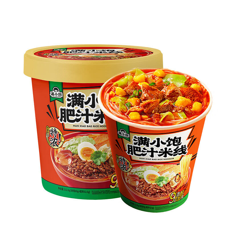 滿小飽肥汁米線112.6g桶裝 米粉米線方便米粉 112.6 克