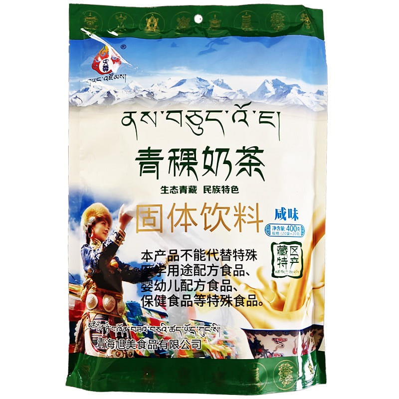 Qinghai specialty salty milk tea powder instant bag - barley flavor 400 g
